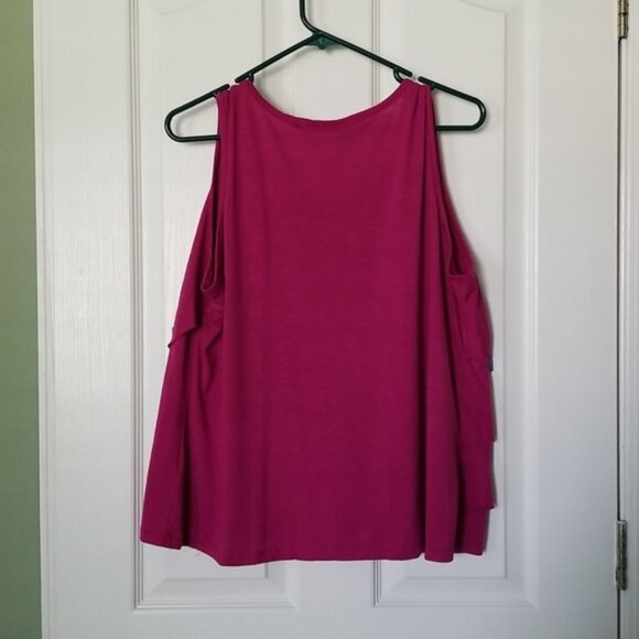 Pink Ruffle Tank Top - Picture 3 of 3